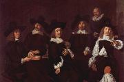 Gruppenportrat der Regenten des Altmannerhospitzes in Haarlem, Frans Hals